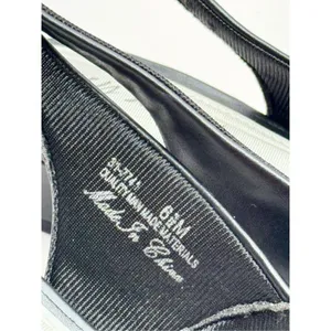 Easy Street Black Slingback Pumps Pleated Low‎ Block Heel Shoes 6.5 thumbnail 8