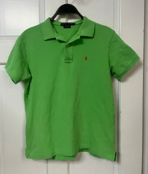 Ralph Lauren Lime Green Short Sleeve Polo with Embroidered Pony thumbnail 1