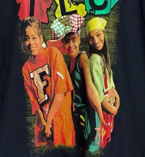 TLC Band Graphic T Shirt Women’s or Men’s Size XL Black thumbnail 3
