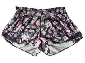361 | Lululemon Tracker Short‎ Women 8 Floral Print Lined Running Shorts thumbnail 1