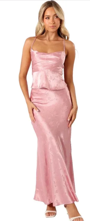 Petal & Pup satin pink set thumbnail 1