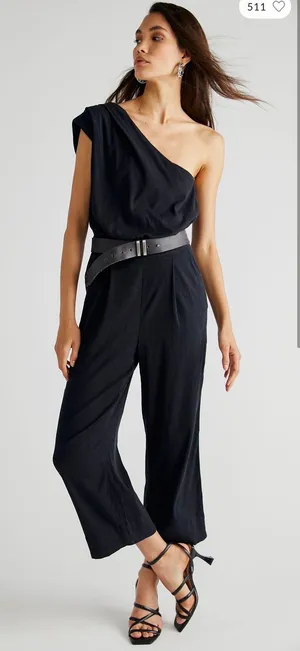 Free People Avery Jumpsuit One-Shoulder thumbnail 1