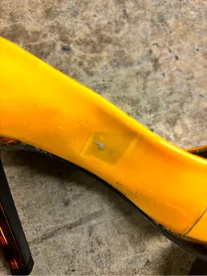 Jessica Simpson yellow patent leather heel 9 thumbnail 6