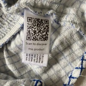 Universal Threads Blue Check Ruffle Peplum Top Small thumbnail 7