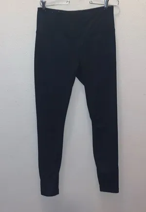 90 Degrees by Reflex black full length athletic leggings thumbnail 1