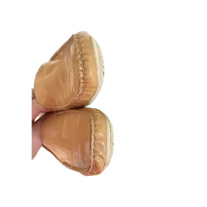 Stuart Weitzman Patent Leather Tan Loafer Driving Shoe Size 9 thumbnail 13