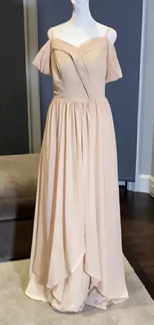 Women’s Chiffon Off the Shoulder Formal Gown Medium NWOT thumbnail 1