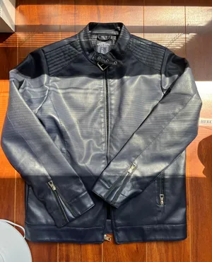 Navy Biker jacket Blue thumbnail 1
