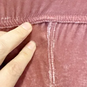 FREE PEOPLE x CP SHADES Cara Velvet Button Down‎ Shirt in Pink size Small thumbnail 6