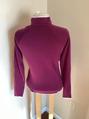 Peter Millar Women's XS Plum Purple Quarter Zip Performance Base Layer Top thumbnail 3
