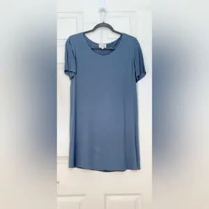 Aritzia Wilfred Free Teigen T-Shirt Dress – Blue Stone – S thumbnail 8