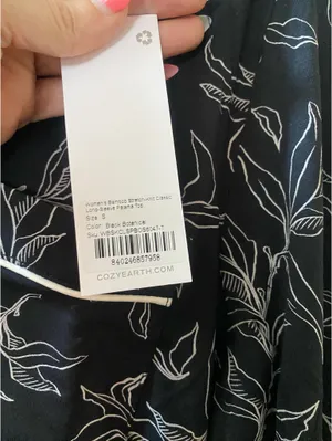 Earth Brand Cozy Earth Lounge Shirt Black thumbnail 4