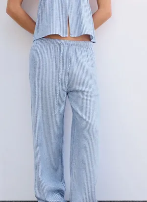 pull and bear linen pant  thumbnail 1