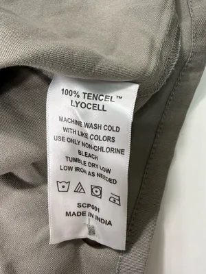Quince 100% Lyocell Vintage Wash Tencel Button Front Dress in Olive NWOT thumbnail 8