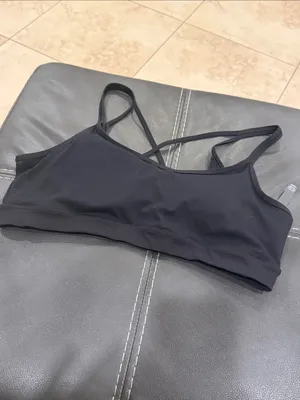 Vuori Black Strappy Wireless Sports Bra xl thumbnail 2