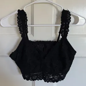 NWT Aerie black lace bralette size medium thumbnail 1