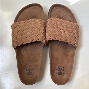 Rip Curl Marbella Woven suede Slides thumbnail 1
