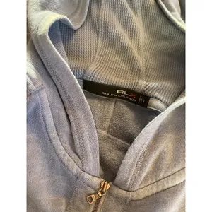 RLX Ralph Lauren Sweatshirt Jacket Hoodie Full Zip Blue Stretch Womens Small thumbnail 12