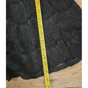 Monteau Black Lace Coquette Tiered Babydoll Blouse Top Women's Small NWT thumbnail 11