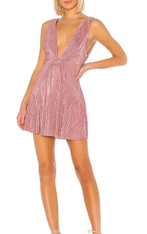 Free People Twist And Shout Mini Dress in Pink - NWT thumbnail 1