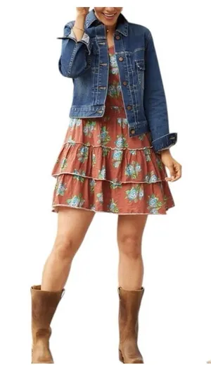 Matilda Jane Brilliant Daydream Looks‎ to Frill Dress Small Tiered Ruffle Floral thumbnail 1