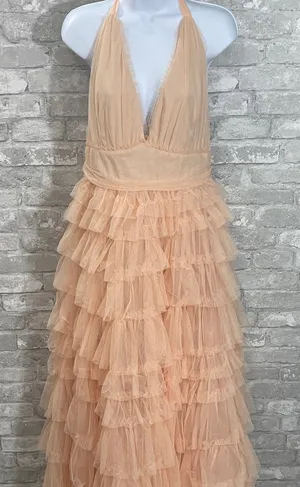 VICI Love Filled Tiered Tulle Maxi Dress thumbnail 1