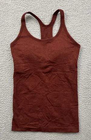 Lululemon Ebb To Street Tank Top Smoky Red Athletic Athleisure Women's 6 thumbnail 1