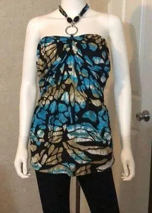 Dots halter top Size L thumbnail 1