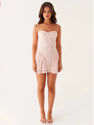 NWT Peppermayo Promenade Mini Dress in Pink, Size 6 thumbnail 4