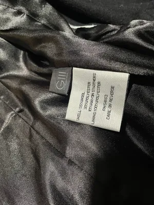Kenneth Cole Black Belted Double Breasted Fitted Wool Coat Jacket thumbnail 8