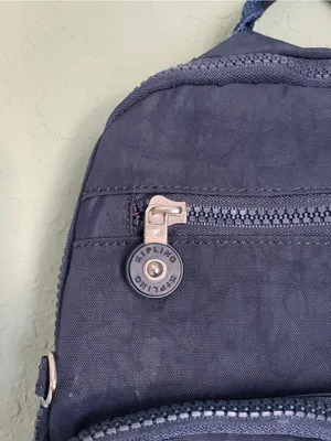 Kipling Tablet City Backpack Blue Elastic Side Pockets thumbnail 9