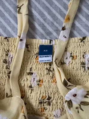Old navy yellow floral dress thumbnail 4