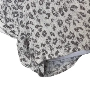 Altar'd State Tunic Top Size Medium Gray Cream Pattern Front Tie Lined‎ Womens thumbnail 6