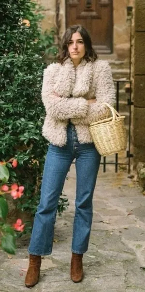 Zara Fuzzy Jacket thumbnail 1