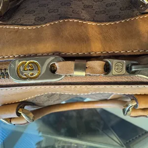 Gucci Brown Monogram Tote Bag thumbnail 10