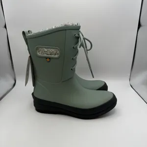 Bogs Amanda II‎ Lace 537823 Rain Boots Women's Sz 6 Jade Waterproof Comfort thumbnail 2
