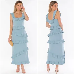 SHOW ME YOUR MUMU Greta Dress In Silver Sage thumbnail 1