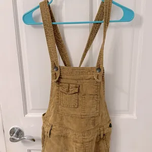 Free People Distressed Corduroy Overalls thumbnail 3