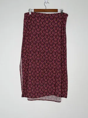 Marine Layer Ryan Midi Slip Skirt Mauve Pink Satin Bias Cut Size 12 NWT thumbnail 2