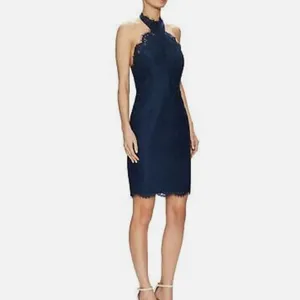 NEW Keepsake High Roads Lace Halter Dress‎ in Navy Blue Size Extra Small thumbnail 3