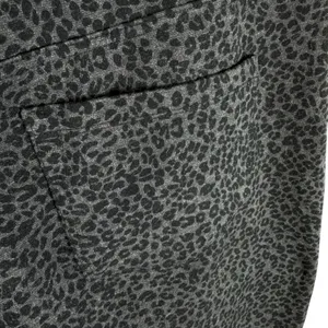 Blank NYC Black Gray Leopard Cheetah Mid Rise Cropped Knit‎ Dressy Leggings 31 thumbnail 4