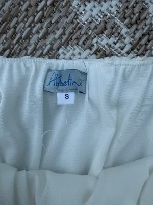 Abbeline White Strapless Wide-Leg Jumpsuit thumbnail 2