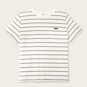 New Parke x Target navy and white striped tee and floral hair clip thumbnail 4