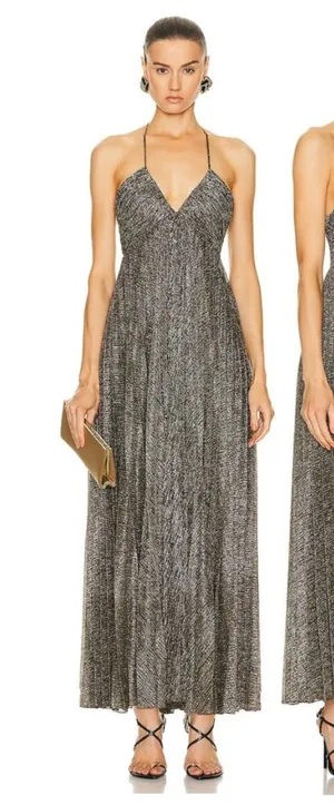 A.L.C. Angelina II Dress in Metallic Gold 6 thumbnail 2