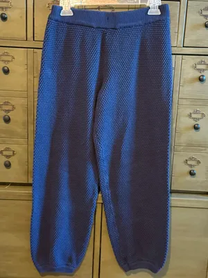 Free People Women’s Knit Lounge Pants - Navy thumbnail 2