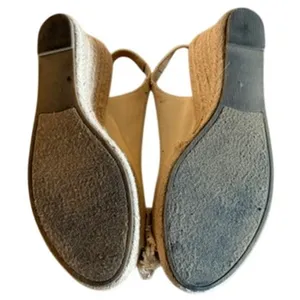 Judith Rosie Natural Canvas Espadrille Platform Wedge Slingback Sandals 7.5M thumbnail 9