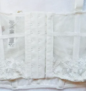 Skims Femme Lace balconette Unlined Demi Corset Marble White Bridal Size M NWT thumbnail 5