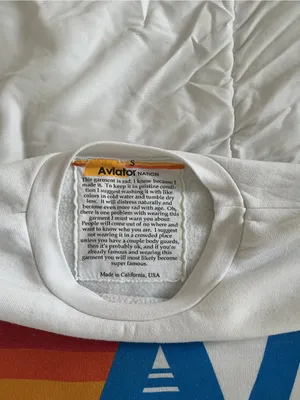 Aviator Nation logo crewneck sweatshirt white small thumbnail 11