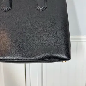 Michael Kors Adele Black‎ Pebbled Safiano Leather Satchel Handbag Purse thumbnail 4