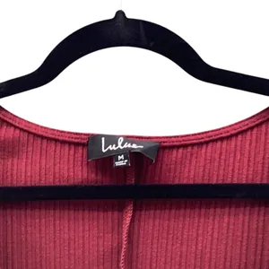 Lulus Holiday Dress Red‎ Medium thumbnail 4